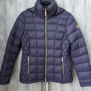 ✨ STUNNING Michael Kors Deep Purple Down Puffer Jacket ✨